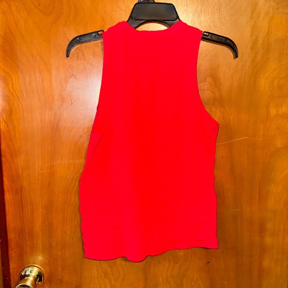 Disney Red Mickey Mouse Sequin Tank Top — Sleeveless Graphic Tee - Picture 3 of 3